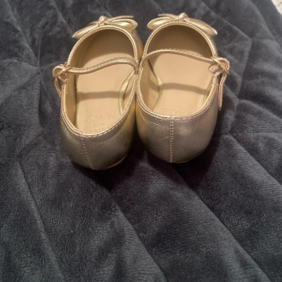 Janie and Jack Shimmering Gold Dress Shoes - Picture 3 of 5